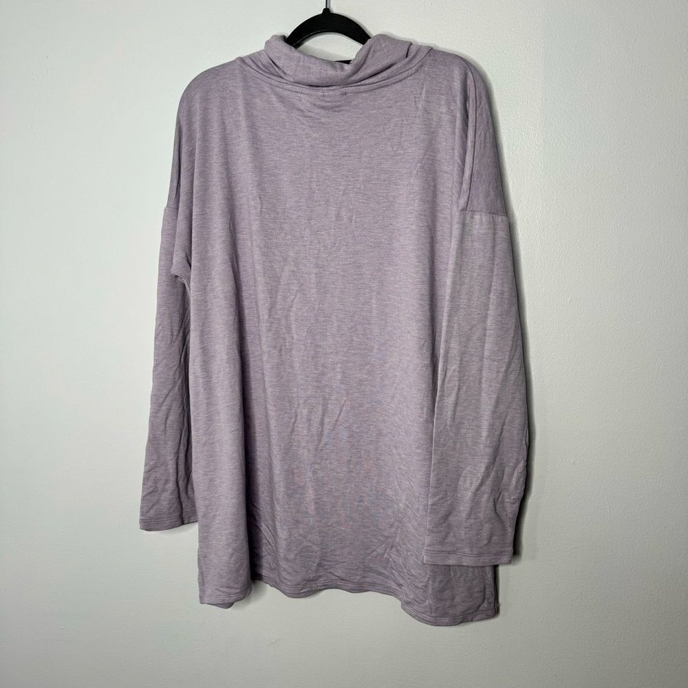 J. Jill lavender cowl neck sweatshirt size large - Picture 6 of 6